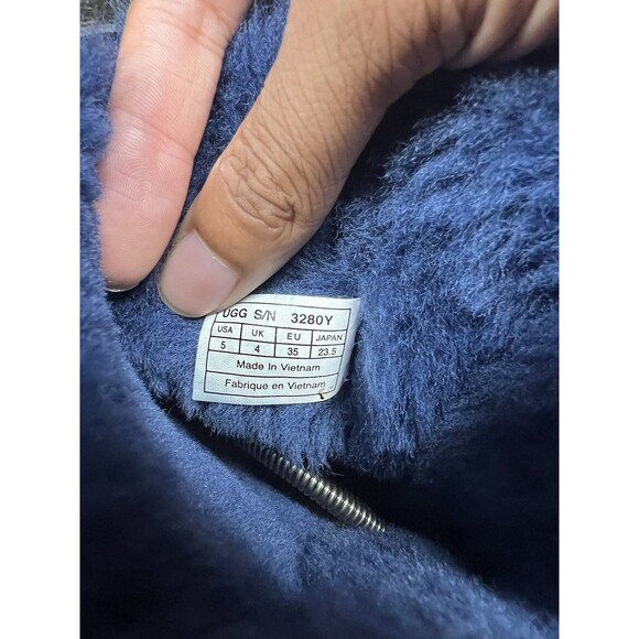 UGG Classic Bailey Bow Boot "Navy Blue" Size 6 CLEAN OG RARE - Picture 7 of 7